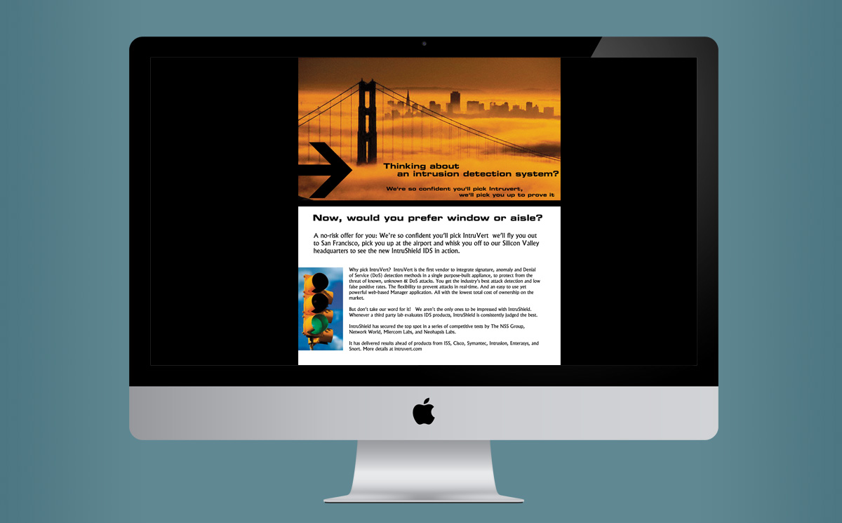  screenshot of the homepage of the INTRUVERT company