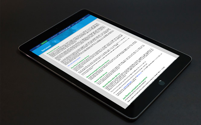 main screenshot of the internal page of the JustResolve.com 