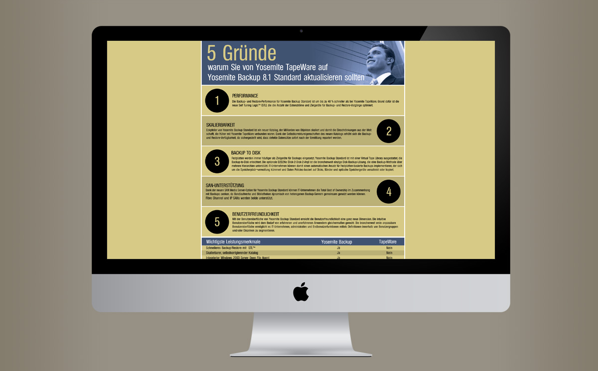 first screenshot of the homepage of the Yosemithe Technologies company